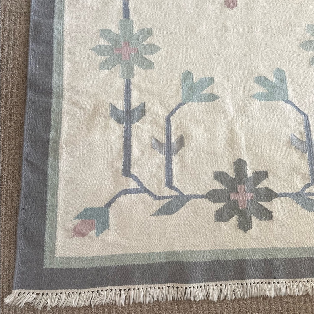 Vintage Kilim Wool Patterned Area Rug